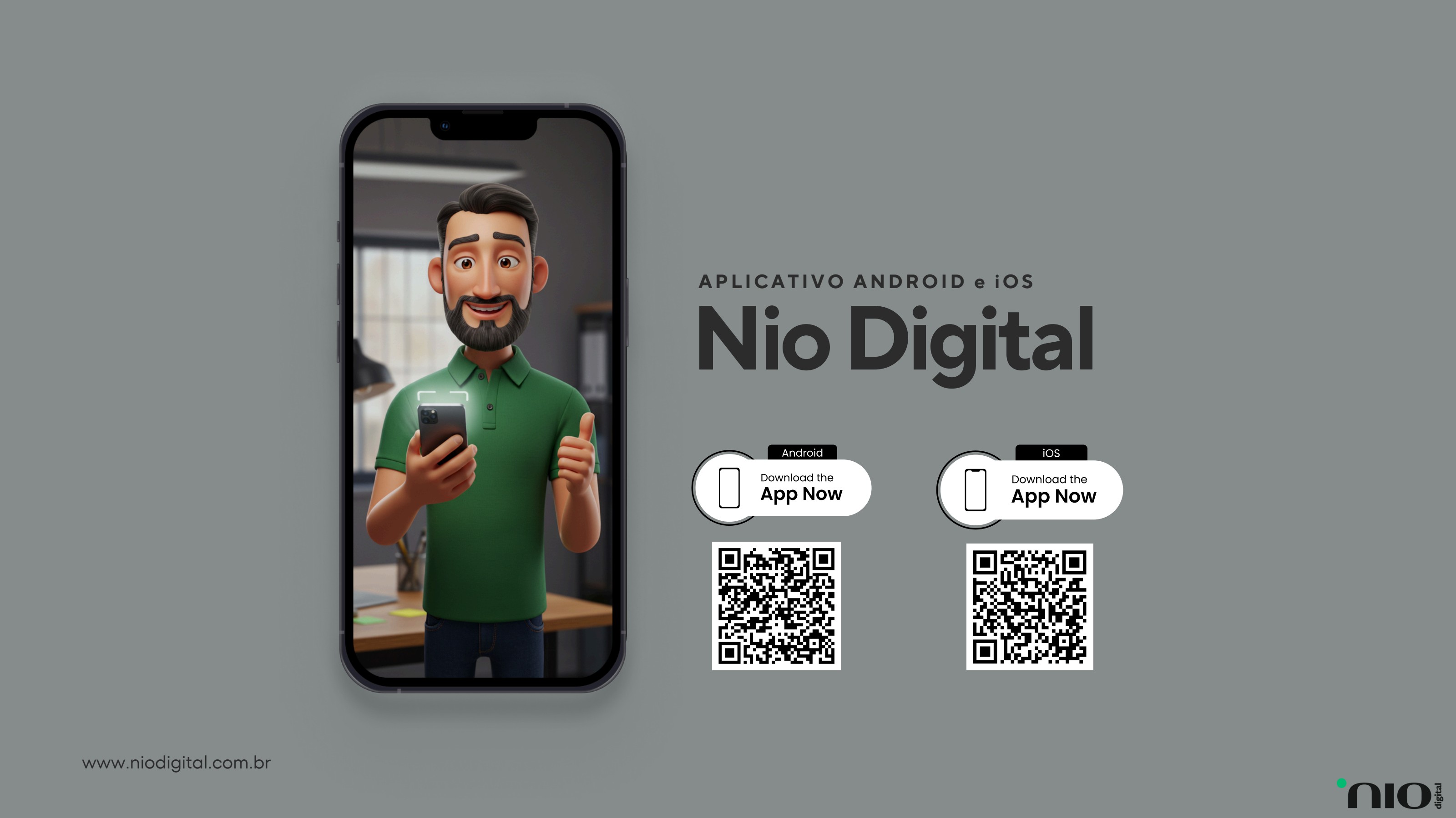 1. Baixe o app — aplicativo NIO Digital
